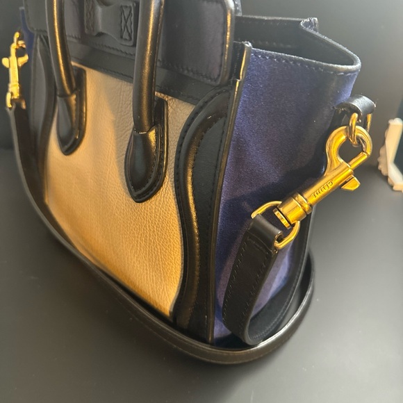 RARE Tri Color CELINE Trapeze tote - Picture 8 of 9